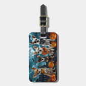 チワホアハロウィン不気味ン ラゲッジタグ (正面縦)