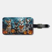 チワホアハロウィン不気味ン ラゲッジタグ (裏面横)