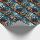 チワホアハロウィン不気味ン ラッピングペーパー (角)