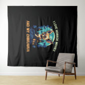 チワホアハロウィーンパピーストリックまたはトリートドッグ恋人 タペストリー (インサイチュ(横))