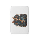 チワホアバイクサイクリックスドッグサイクリング バスマット (正面縦)