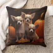 チワホアパピーオータムデライトカボチャ クッション (ブランケット)