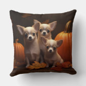 チワホアパピーオータムデライトカボチャ クッション (裏面)