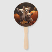 チワホアパピーオータムデライトカボチャ ハンドファン (裏面)