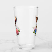 チワホアパピー装飾花 タンブラーグラス (左)