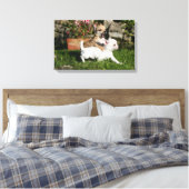 チワホアパピー遊ズ キャンバスプリント (インサイチュ (寝室))