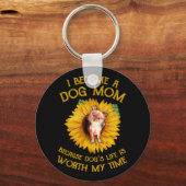 チワホアヒマワリ犬ママ犬の恋人ことわざギフト キーホルダー (正面)