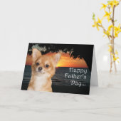 チワホアファー父のデイカード カード (黄色い花)