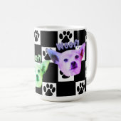 チワホアブラックアンドホワイト コーヒーマグカップ (正面右)