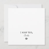 チワホアブルー最高のドッグパパエバーウィーフユー カード (裏面)