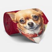チワホアペットアニマルドッグネックタイ ネクタイ (ロール)