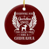チワホアペット犬の守護天使 セラミックオーナメント (裏面)