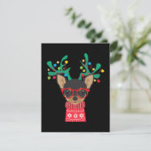 チワホアホおもしろいリデイクリスマスクリスマス サンキューカード (スタンド正面)