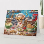 チワホアホリデーベーキング:フェスティバルクリスマス カード (正面)