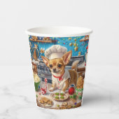 チワホアホリデーベーキング:フェスティバルクリスマス 紙コップ (正面)