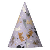 チワホアボーンズとポーズパープル パーティーハット (裏面)