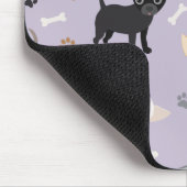 チワホアボーンズとポーズパープル マウスパッド (コーナー)