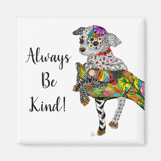 チワホアマグネット2" マグネット (正面)