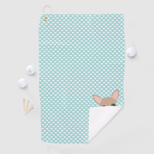 チワホアママパーソナライズされたドッグママ ゴルフタオル (インサイチュ)