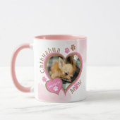 チワホアママパーソナライズされたフォトマグ マグカップ (左)