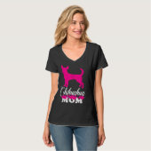 チワホアママ犬ピンクチワアホアムームドッグ Tシャツ (正面フル)