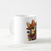 チワホアメキシコシンコデマヨおもしろい犬 コーヒーマグカップ (正面左)