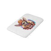 チワホアメキシコシンコデマヨおもしろい犬 バスマット (アングル)