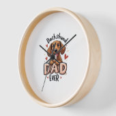 チワホアメキシコシンコデマヨおもしろい犬 壁時計 (傾斜)