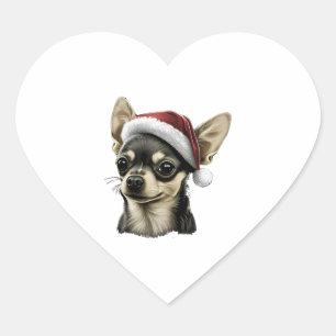 チワホアメリークリスマスクリスマスクリスマスツリーかわいい ハートシール