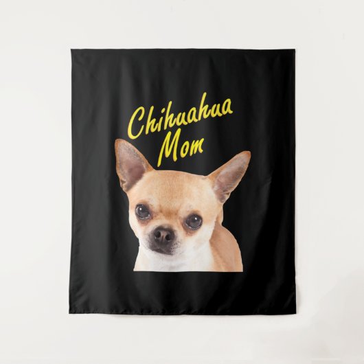チワホアモマギフトfor犬のオーナー タペストリー (正面)