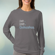チワホアモマライブラブ長袖Tシャツ