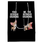 チワホアユールの通常のおばあちゃん私の赤毛 ミディアムペーパーバッグ (裏面)