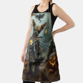 チワホアライディングオートバイハロウィンホラー エプロン (インサイチュ)