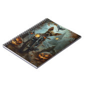 チワホアライディングオートバイハロウィンホラー ノートブック (左側)