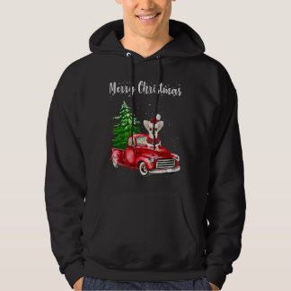 チワホアライディングレッドトラックメリークリスマスドッグ値リスト パーカ