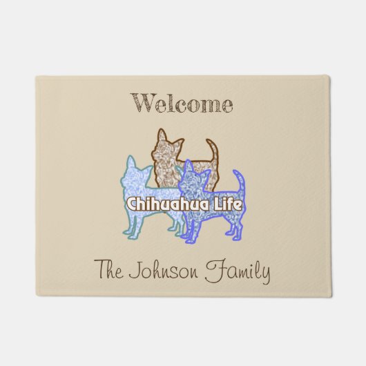 チワホアライフドアマット ドアマット (正面)
