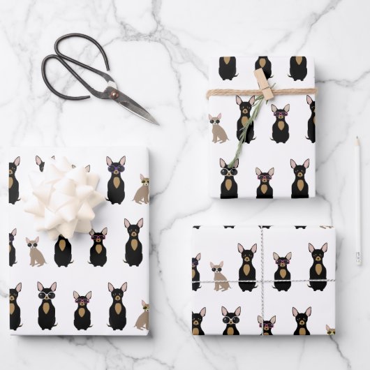 チワホアラッピング紙シート ラッピングペーパーシート (正面)