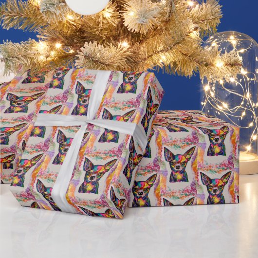 チワホアラッピング紙 ラッピングペーパー (クリスマス)