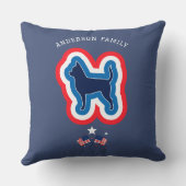 チワホアレッドホワイトと7月犬ブルー4日 クッション (裏面)