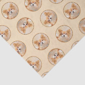 チワホアロングヘア絵を描ズオリジナルドッグアート 薄葉紙 (詳細)