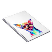 チワホア恋人 |チワカラフルワ・ドッグ・アート ノートブック (右側)