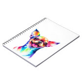 チワホア恋人 |チワカラフルワ・ドッグ・アート ノートブック (左側)