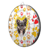 チワホワハートポープリントズ ダーツボード (正面右)