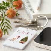 チワワおもしろいーのクリスマスドッグ キーホルダー (正面右)