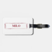 チワワおもしろいーのクリスマスドッグ ラゲッジタグ (裏面横)