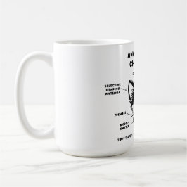 チワワおもしろい犬ジャンボマググの解剖学 コーヒーマグカップ