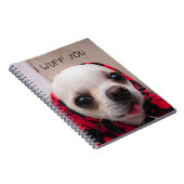 チワワかわいい私はあなたがバレンタインを愛することを願う ノートブック (右側)