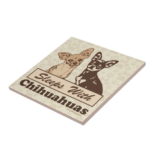 チワワとの睡眠 タイル (側面)