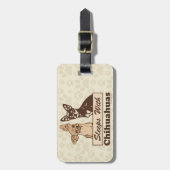 チワワとの睡眠 ラゲッジタグ (正面縦)