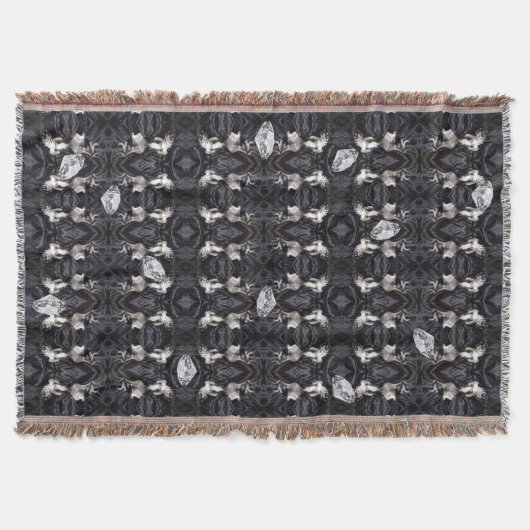 チワワとダイヤモンド スローブランケット (正面)